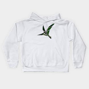 geometric pterodactyl Kids Hoodie